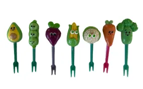 Vegetable Handmade Food Picks (7 pieces)