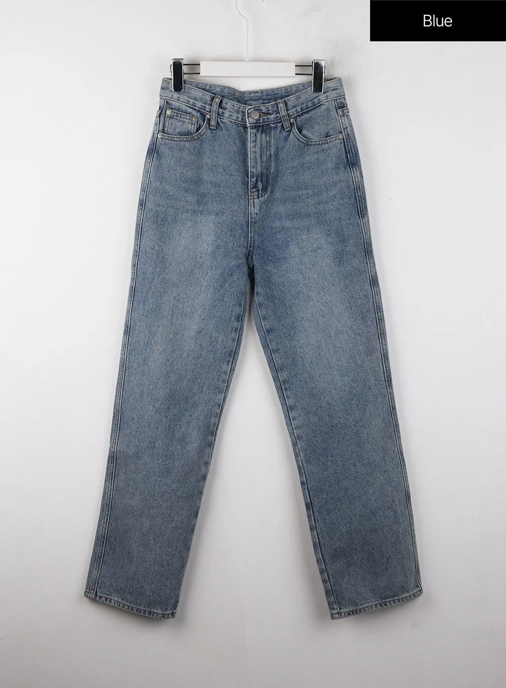 Washed Straight Wide Denim OJ405