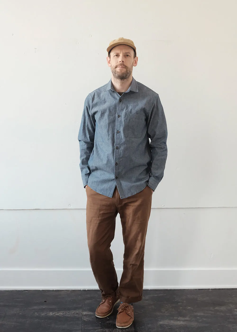 Weathervane Shirt –  Smoke Chambray