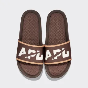 Women's Big Logo TechLoom Slide Chocolate / Ivory / Caramel