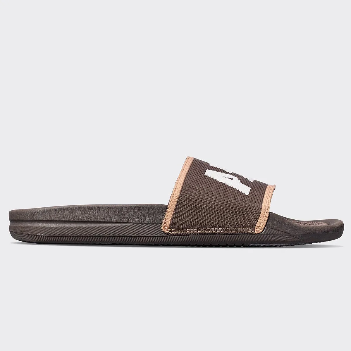 Women's Big Logo TechLoom Slide Chocolate / Ivory / Caramel