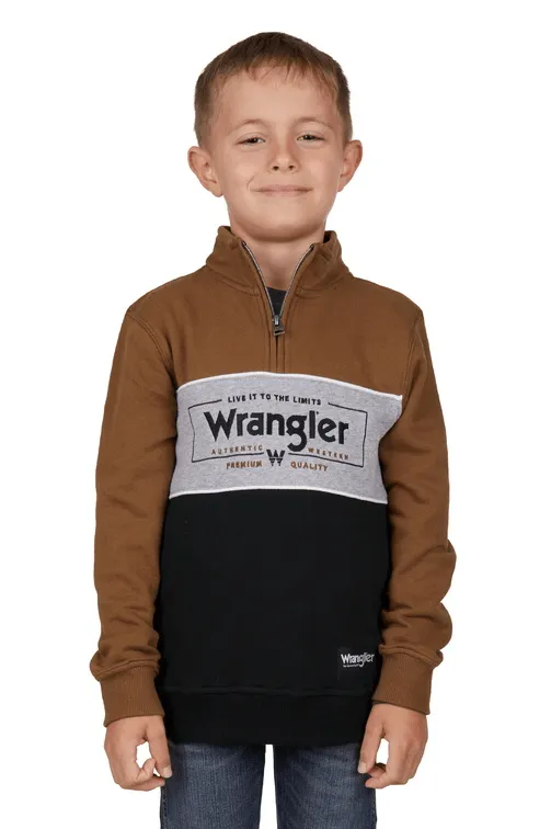 Wrangler Jumper Boys Bartlett 1/4 Zip