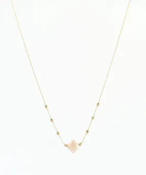 ZAG BIJOUX VELASQUEZ GOLD NECKLACE SUNSTONE