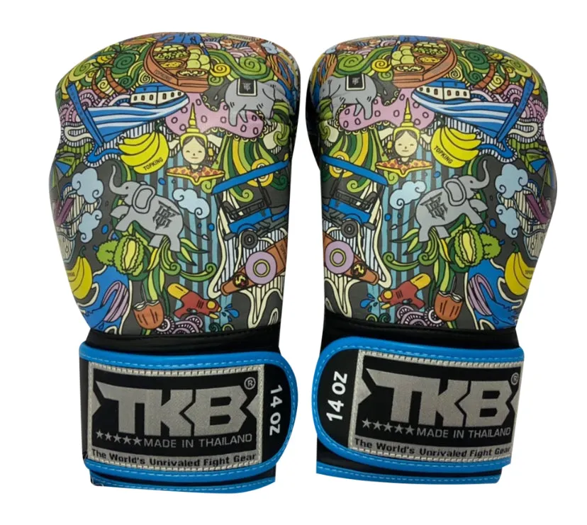 泰拳拳套 Thai Boxing Gloves: Top King TKBGCT TH Asian Blue